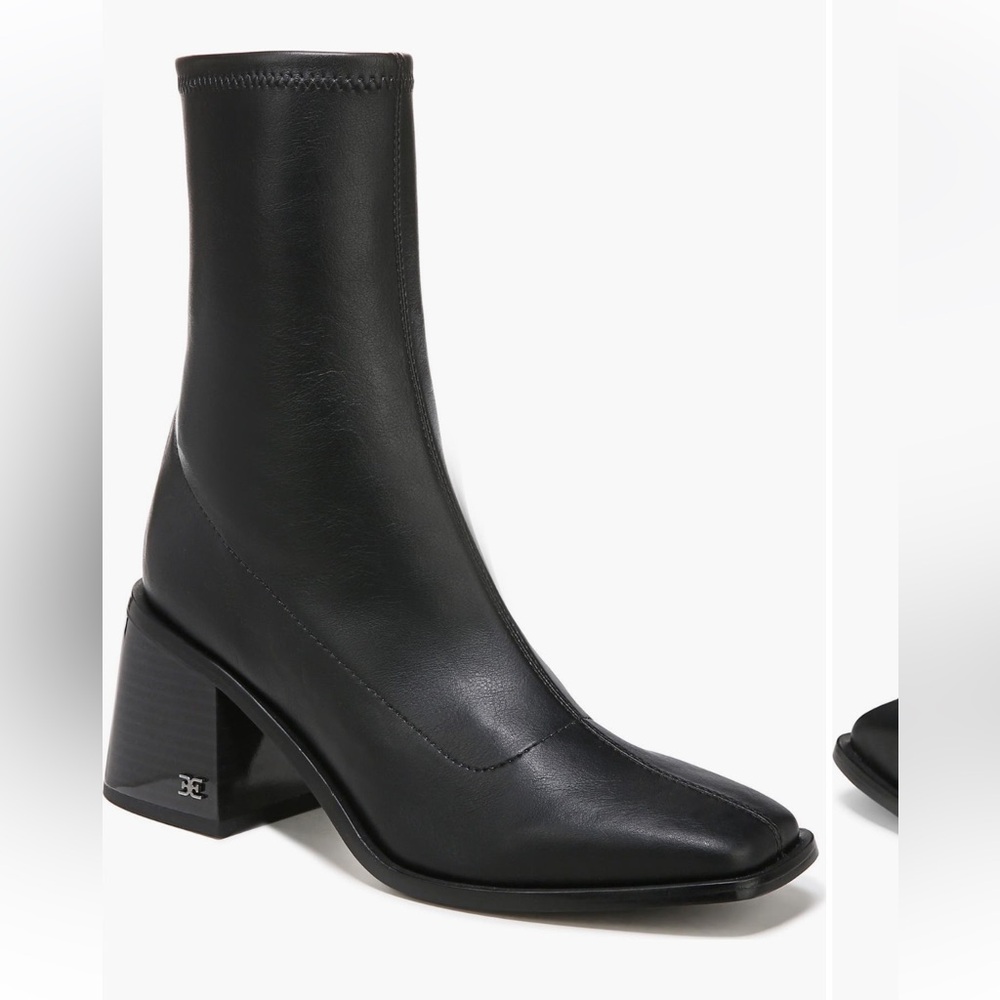 Sam Edelman Wells Block Heel Bootie in Black